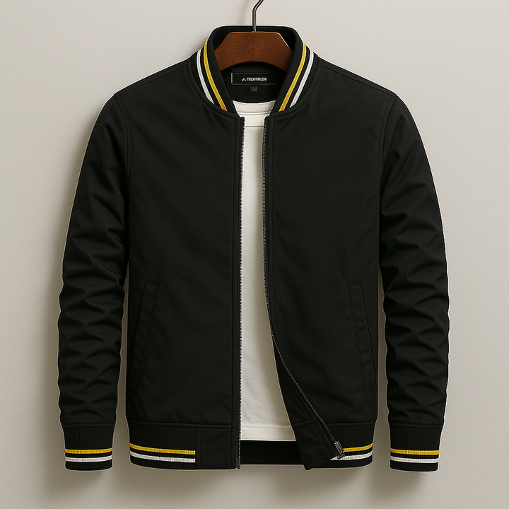 Mason | Elegant Striped Bomber Jacket